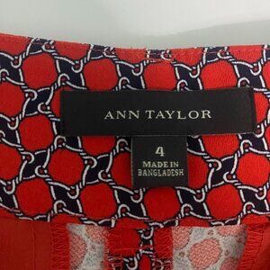 Ann Taylor Shorts Red Navy Blue Size 4